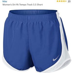 Blue Nike shorts